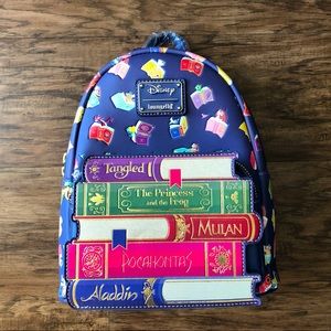 Disney Loungefly Princess books mini backpack